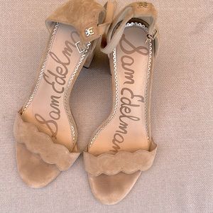 Sam Edelman size 9 Odila scalloped edge 🤎 caramel color